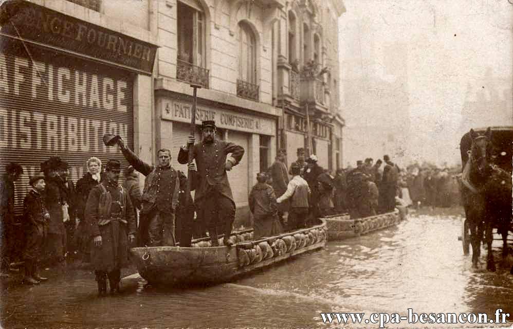 BESANÇON - Grande Rue - Inondations de 1910